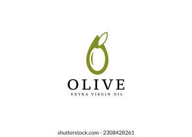 olive logo vector icon illustration