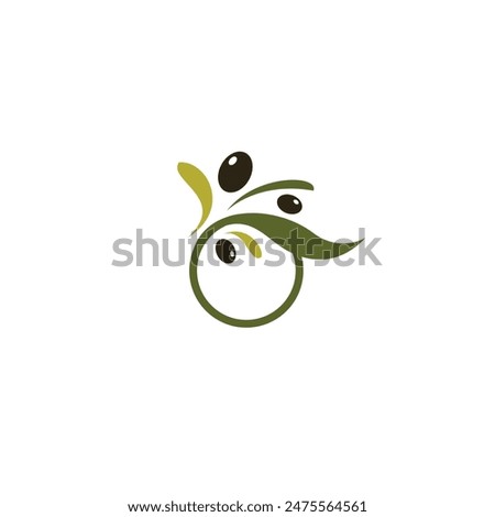 Olive Logo Vector Illustration. Olive Oil Vector