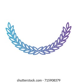 olive medium arch in color gradient silhouette from purple to blue vector illustration