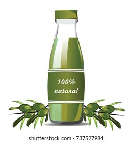 OLIVE NATURAL OIL VECTOR