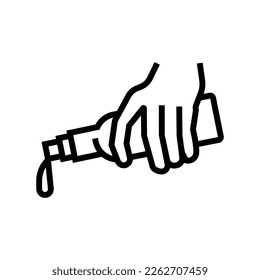 olive oil add line icon vector. olive oil add sign. isolated contour symbol black illustration