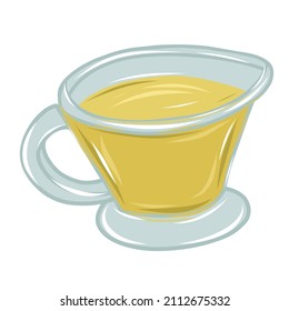 Olive oil in a beautiful glass bowl