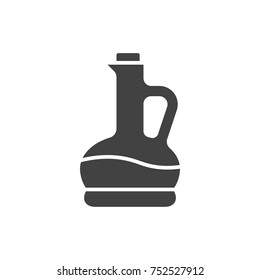 Olive oil black filled solid icon.