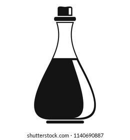 Olive oil bottle icon. Simple illustration of olive oil bottle vector icon for web design isolated on white background