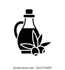olive oil bottle icon vector design template simple and clean