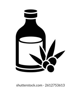 olive oil bottle icon vector design template simple and clean