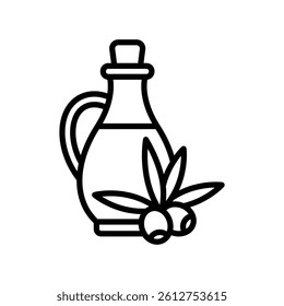 olive oil bottle icon vector design template simple and clean