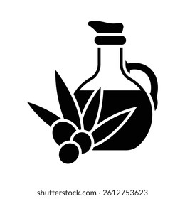 olive oil bottle icon vector design template simple and clean