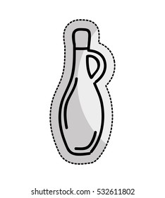 olive oil bottle isolated icon vector illustration design