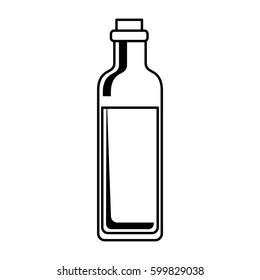 olive oil bottle isolated icon vector illustration design