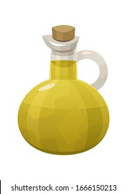 Olive oil bottle isolated on white background vector