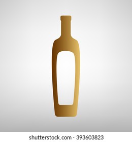 Olive oil bottle sign