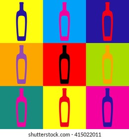 Olive oil bottle sign