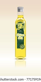 Olive Oil Bottle - vector illustration