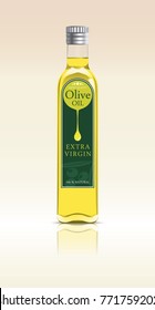 Olive Oil Bottle - vector illustration