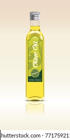 Olive Oil Bottle - vector illustration