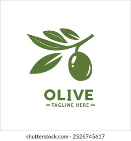 olive oil branch logo, vector olive oil icon icon template nature beauty and healthy.  