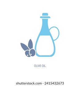 olive oil concept line icon. Simple element illustration. olive oil concept outline symbol design.