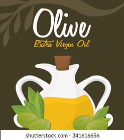 Olive oil concept with organic product design, vector illustration 10 eps graphic.