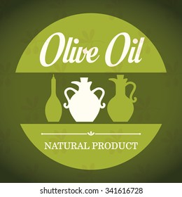 Olive oil concept with organic product design, vector illustration 10 eps graphic.