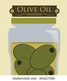 Olive oil concept with organic product design, vector illustration 10 eps graphic.