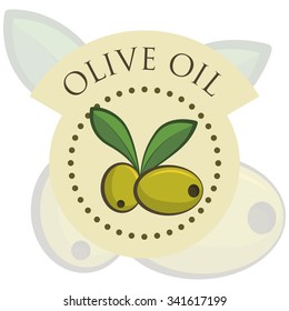 Olive oil concept with organic product design, vector illustration 10 eps graphic.