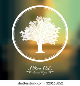 Olive Oil concept with  tree design, vector illustration eps 10