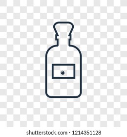 Olive oil concept vector linear icon isolated on transparent background, Olive oil concept transparency concept in outline style