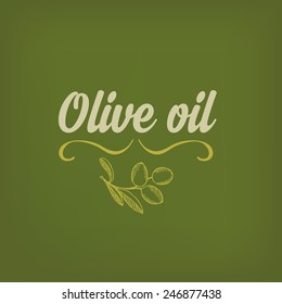 Olive oil, design concept. 