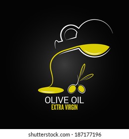 olive oil design menu background