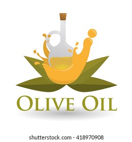 Olive OiL design. Organic concept. white background