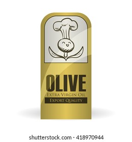 Olive OiL design. Organic concept. white background