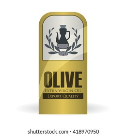 Olive OiL design. Organic concept. white background