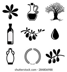 Olive oil design over white background, vector illustration.