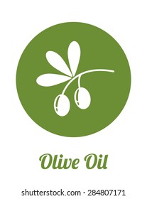 Olive oil design over white background, vector illustration.
