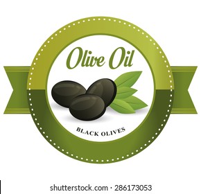 Olive oil design over white background, vector illustration.