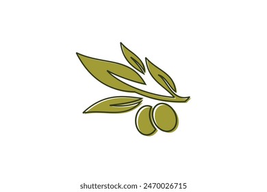 olive oil design simple concept