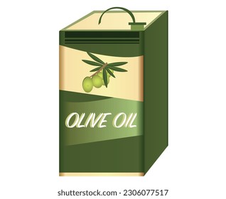 olive oil design tin box olive oil