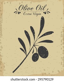 Olive Oil digital design, vector illustration eps 10