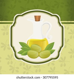 Olive Oil digital design, vector illustration 10 eps graphic