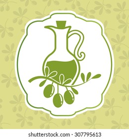 Olive Oil digital design, vector illustration 10 eps graphic