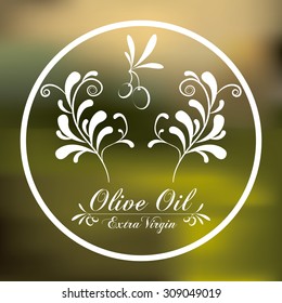 Olive Oil digital design, vector illustration eps 10