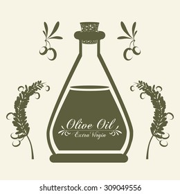 Olive Oil digital design, vector illustration eps 10