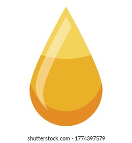 Olive oil drop icon. Isometric of olive oil drop vector icon for web design isolated on white background