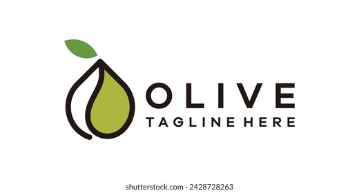 olive oil drop logo design, simple logo design, template, idea.