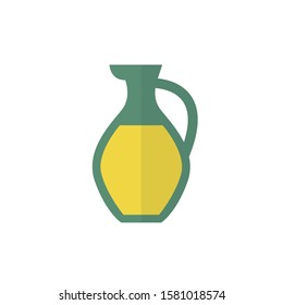 olive oil flat icon, vector illustration