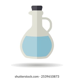 Olive Oil Glass Jug Pitcher vector icon. Graph symbol for cooking web site design, logo, app, UI