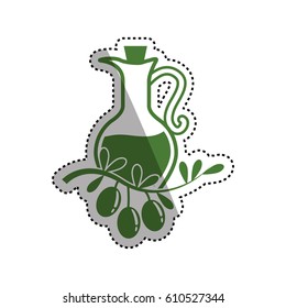 Olive oil healthy food icon vector illustration graphic design