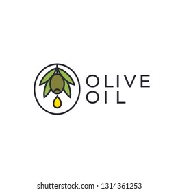 Olive oil icon design.