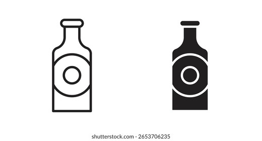 Olive oil icon design element. Editable stroke. Vector